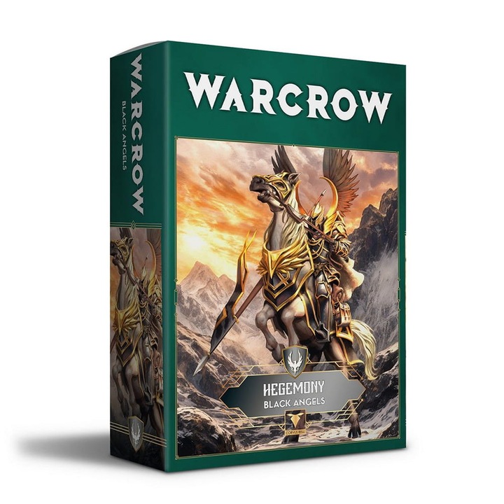 Разширение за игра Warcrow, Hegemony Black Angels, Corvus Belli, 2 модела за сглобяване, сиво