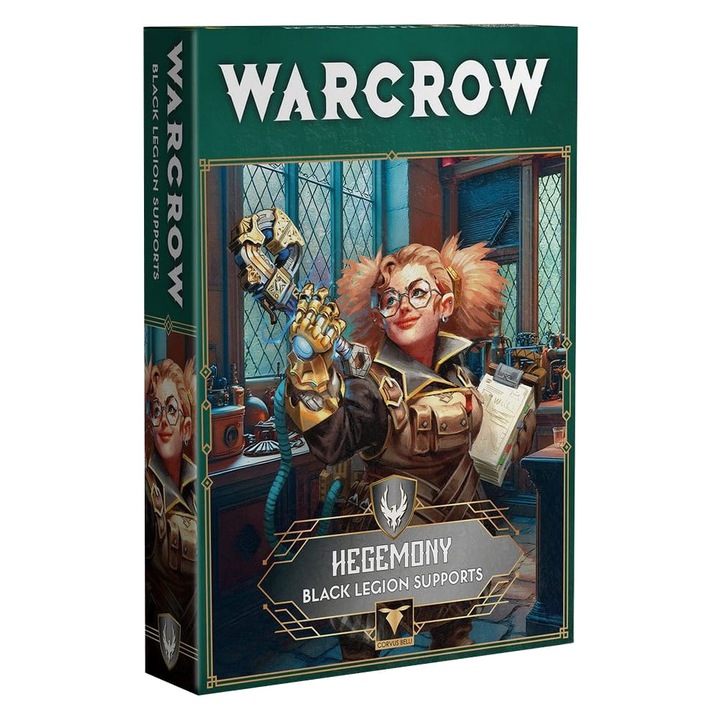 Разширение за играта Warcrow, Поддръжка на Hegemony Black Legion, Corvus Belli, 2 модела за сглобяване, сиво
