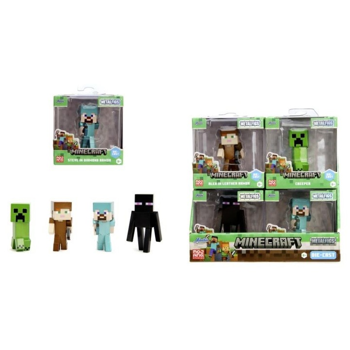 Фигурки Jada Minecraft 6.5 см микс, комплект, 81x81 мм
