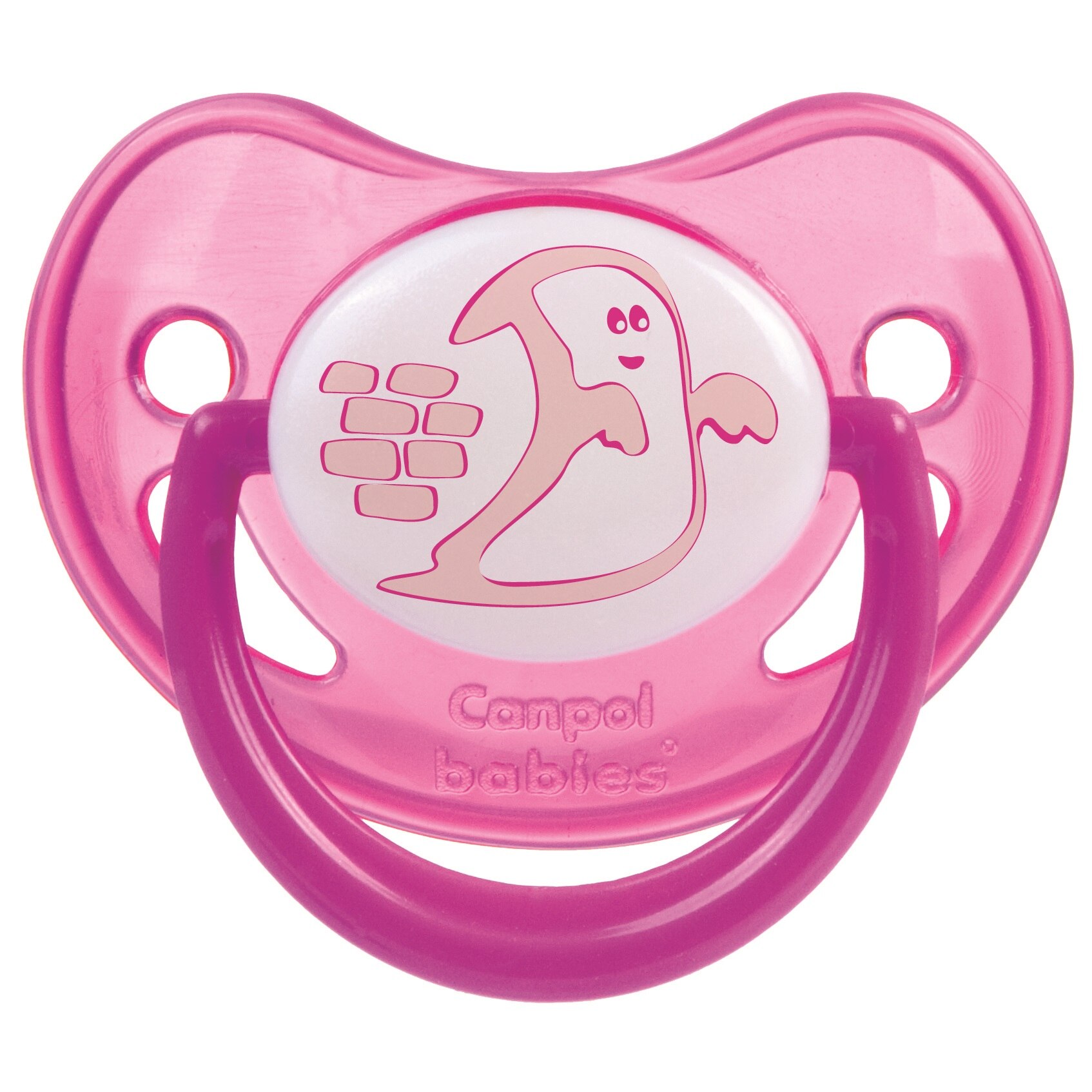 Suzeta silicon Canpol ortodontica 22/502, 18 luni +, Roz