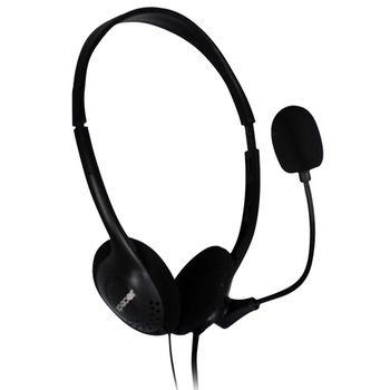 Casca cu microfon Spacer SPK-223, Stereo, 3.5 mm, Negru Casca cu microfon Spacer SPK-223, Stereo, 3.5 mm, Negru