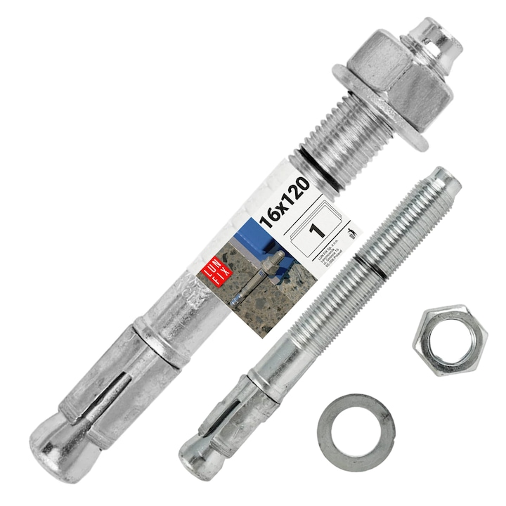 Lun Fix expressz betonhorgony, M16 120 mm, tágítható gyűrű