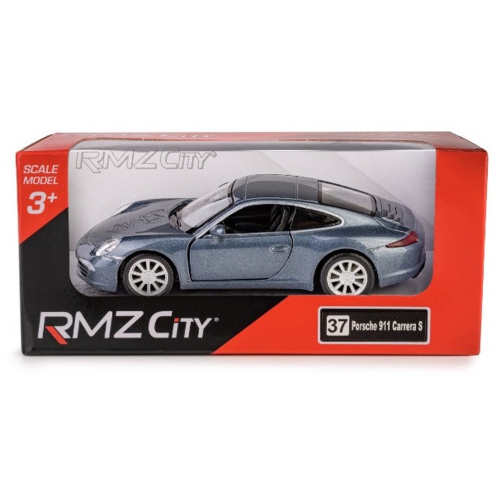 Метален модел на кола Porsche 911 Carrera S 2012, син, 1:32, с отворени врати, гуми