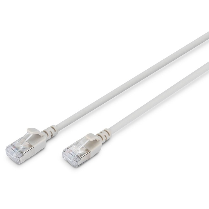 Digitus CAT6A F-FTP patch kábel, 1, 5m, szürke