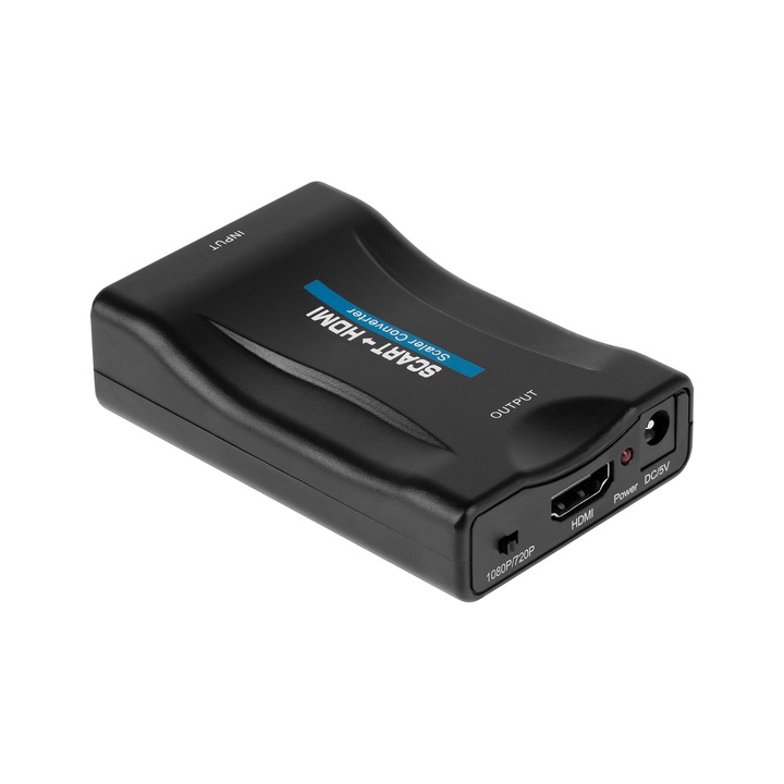 Converter SCART la HDMI, TRES, 1.5m, negru