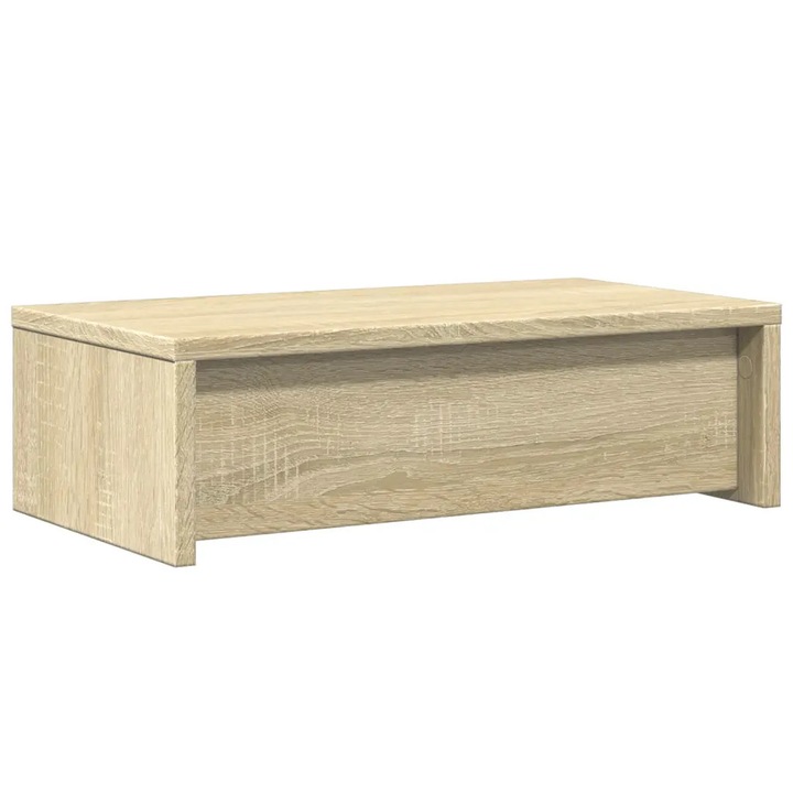 VidaXL sonoma tölgy szerelt fa monitorállvány fiókokkal 50x27x15 cm 854663