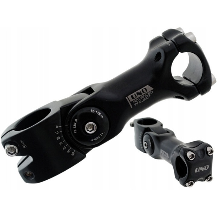 UNO állítható állvány, alumínium, 25,4 mm, 110 mm, fekete