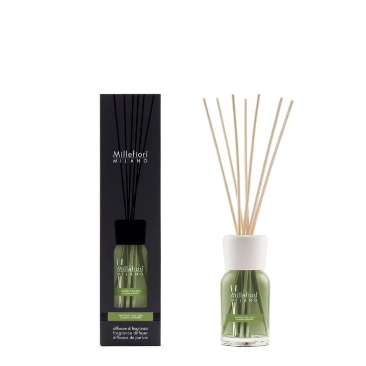 Millefiori Milano légfrissítő, Verdant Escape, 100ml, bergamott, fekete bors, gyömbér aroma