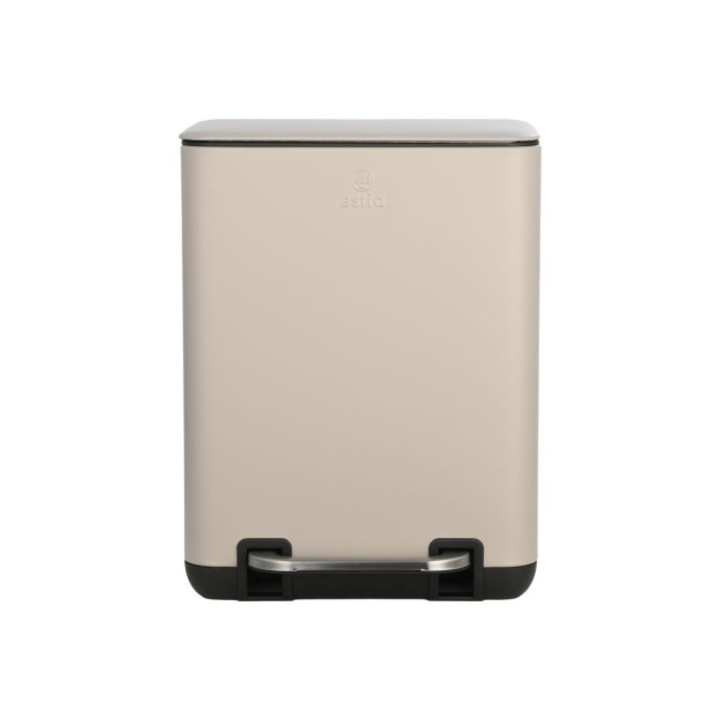 Cos gunoi baie Estia Home Art, 6l, culoare taupe, Soft Close
