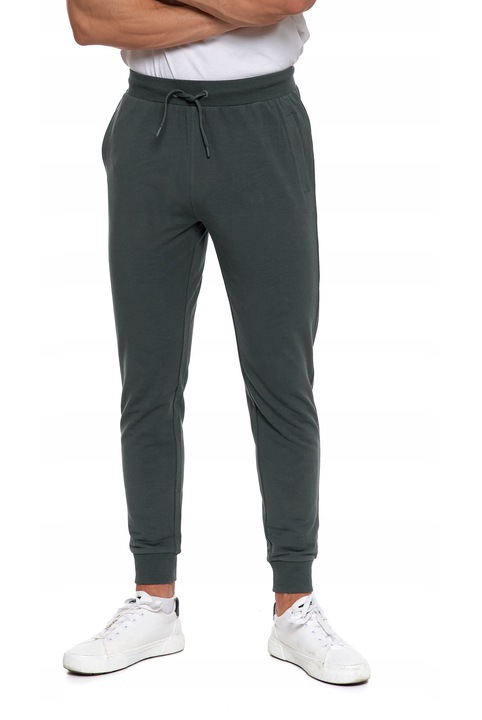 Мъжки панталон Moraj, класически модел, памук/еластан, сив, L INTL