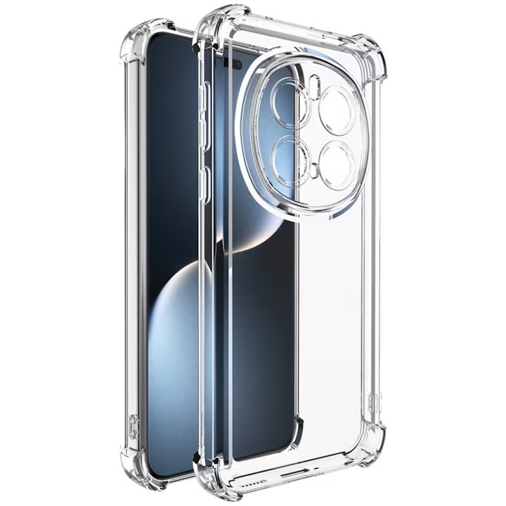 Мек TPU удароустойчив калъф, съвместим с Honor Magic 7 Pro, прозрачен