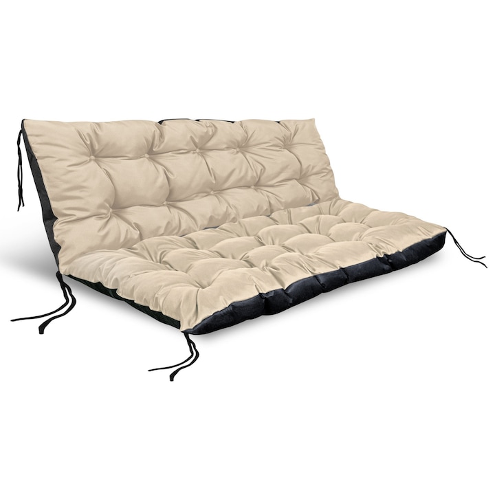 Set perne decorative AIO Factory 120x80cm + 120x40cm, color bej, material Codura waterproof