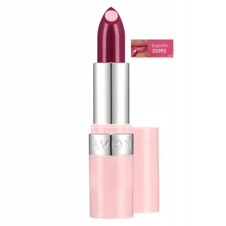 Матово червило Avon Hydramatic Shine, ярко розов цвят, с хиалуронова киселина, SPF защита, 4 гр.