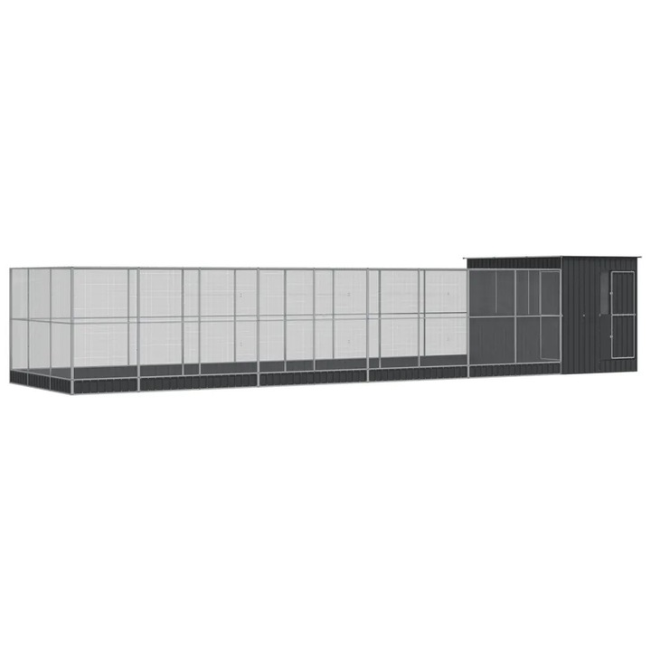 Cotet cu extensie, argintie, vidaXL, 1118x303x216 cm, otel