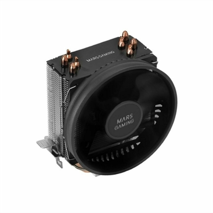 Mars Gaming MCPUBK processzorhűtő, fekete, 12cm, radiátorral, 800-1600 rpm, 9-23 dB