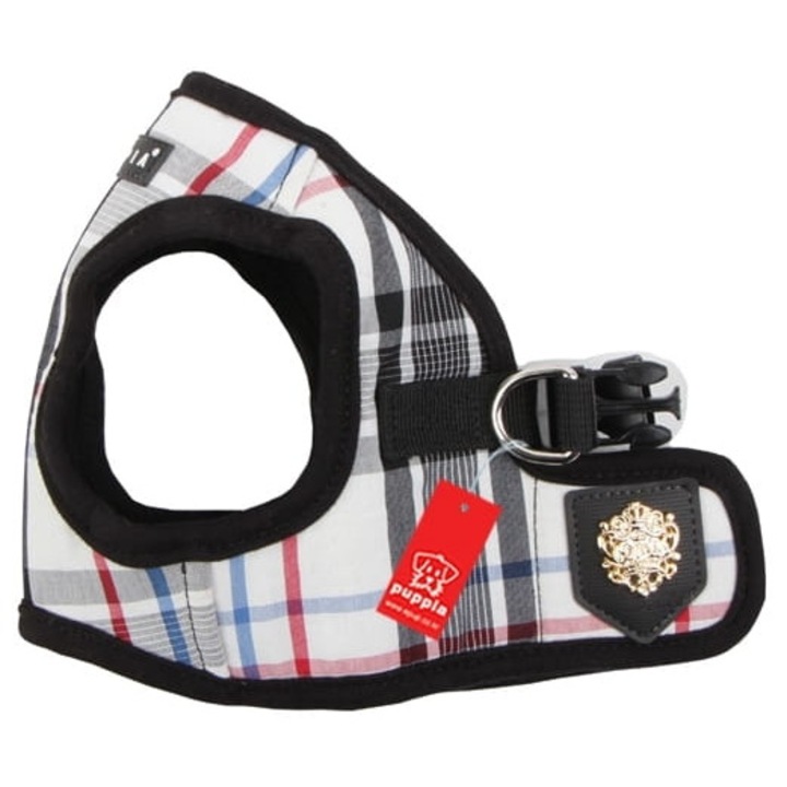 Ham pentru caini Puppia Junior, negru, marimea S, dimensiuni 24x31cm