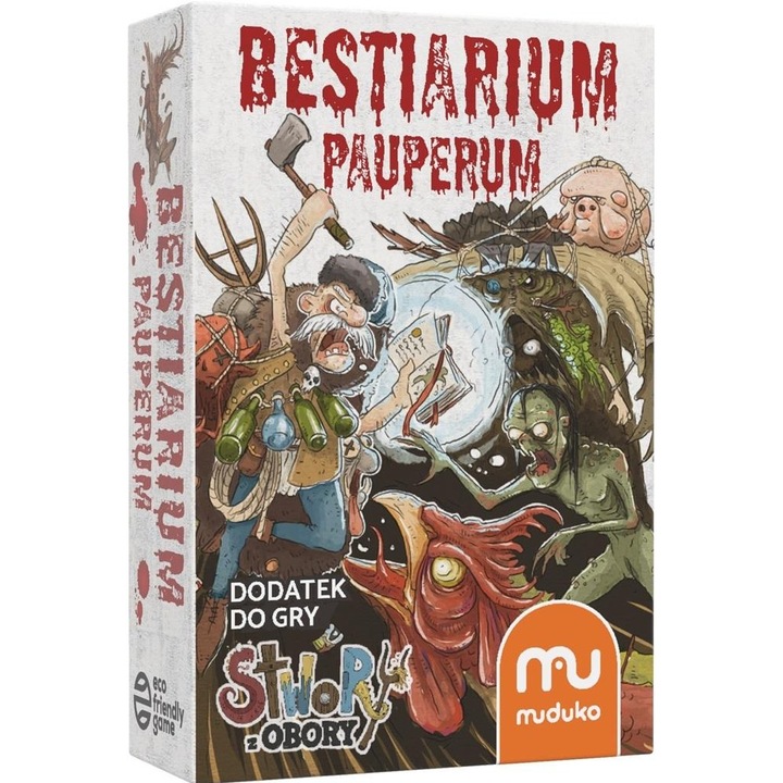 Stwory z Obory: Bestiarium Pauperum - extensie, 54 carti, 9x6x2,5cm