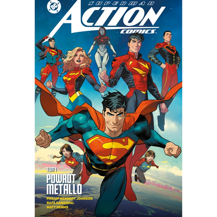 Benzile desenate EGMONT Superman Action Comics, Metallo, set 1051-1056, 2023