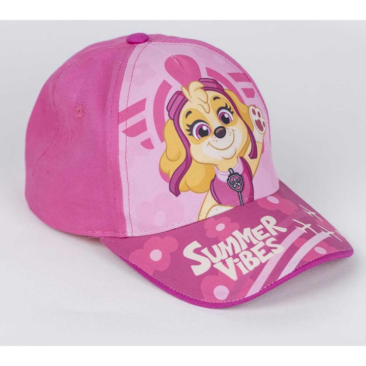 Sapca Paw Patrol Summer Vibes 32183, 53 cm, Roz