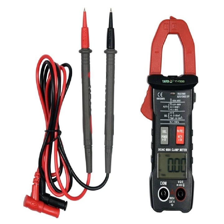 Multimetru digital cu clema 600V, True RMS