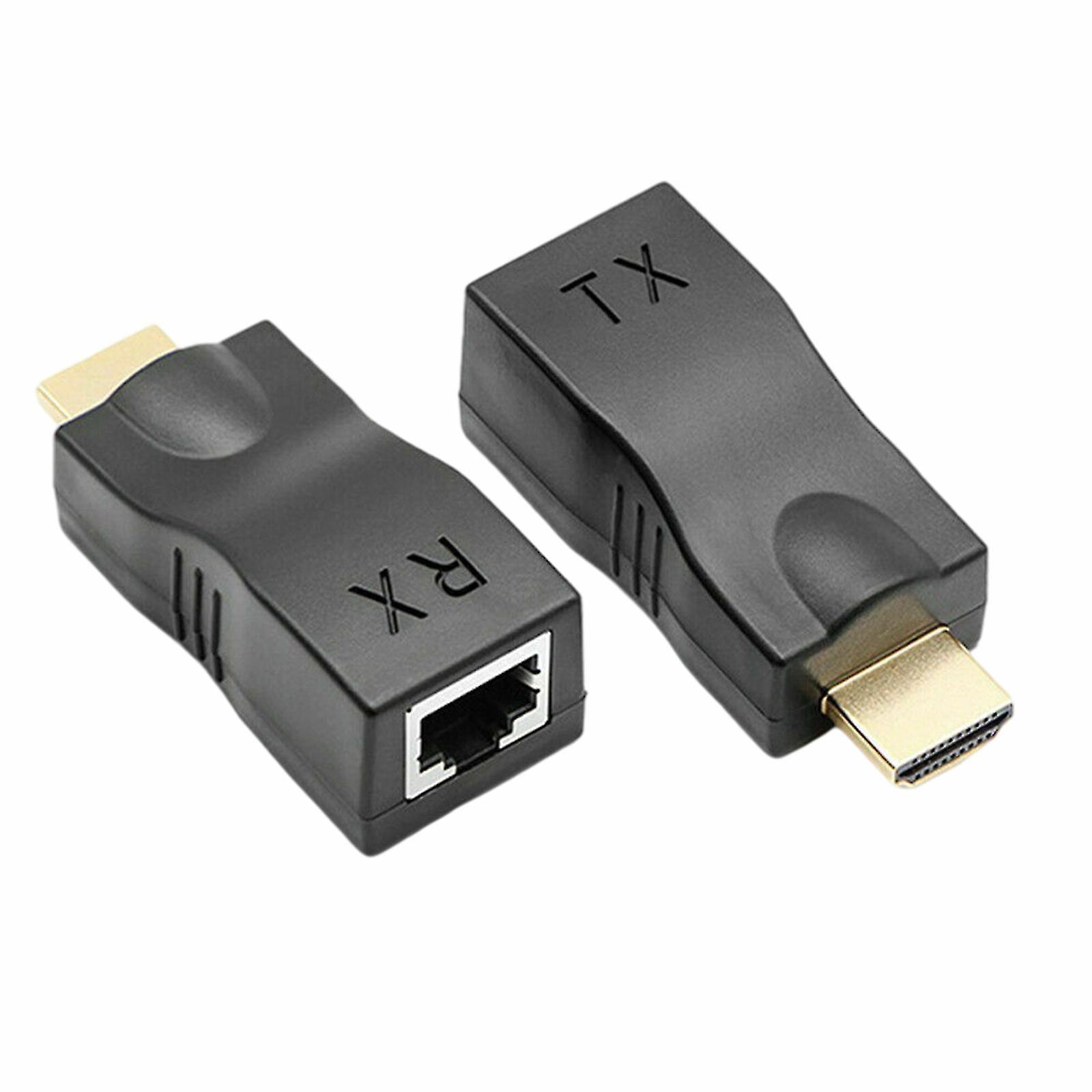 Extender HDMI HDMI la RJ45 prin Cat 5e/6 Adaptor de retea LAN Ethernet 4k 1080peu