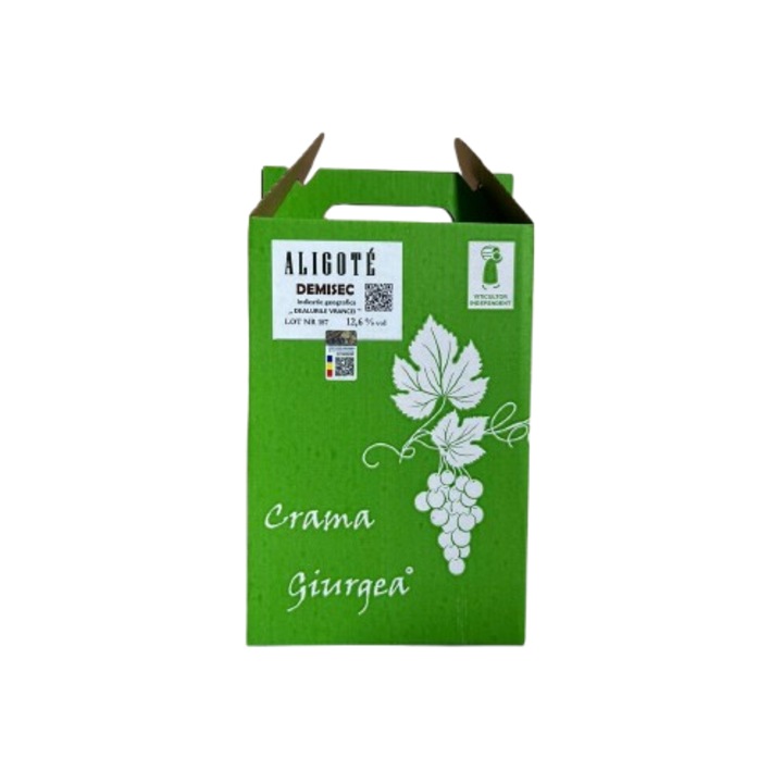 Vin, Crama Giurgea, Aligote, alb, demisec, bag in box 3l