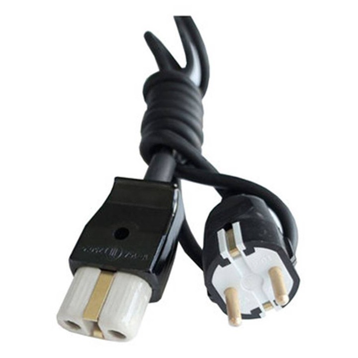 Cablu de alimentare bulgar pentru gratar, cauciucat, stecher Schuko, Stecher, 1,5 m, 220 V CA, 16 A