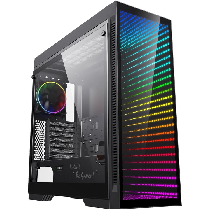 Компютърна кутия GAMEMAX Abyss TR, Черен, Full Tower