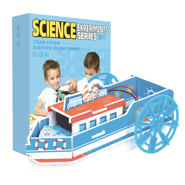 3D Пъзел, Пароход, многоцветен