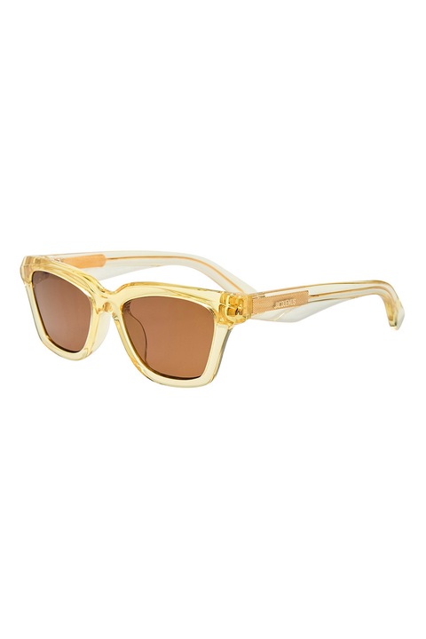 JACQUEMUS, Ochelari de soare unisex Carre, 54-19-135, Galben transparent