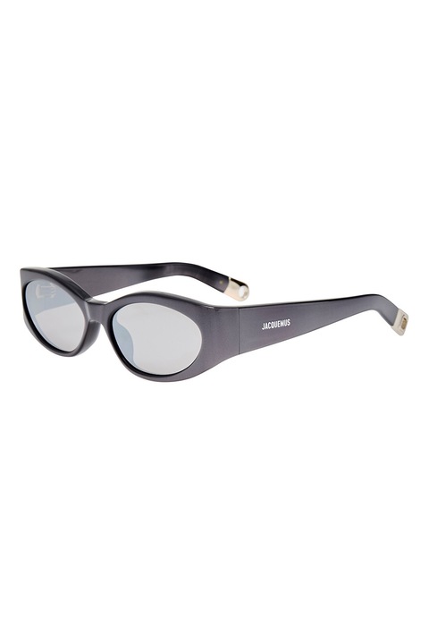 JACQUEMUS, Ochelari de soare cu lentile ovale, 56-17-135, Gri inchis