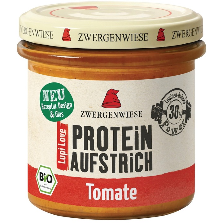 Crema tartinabila proteica cu lupin si tomate bio, 135g