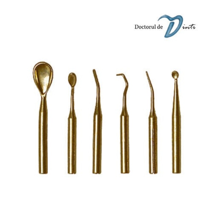 Set 6 varfuri pentru spatula electrica modelat ceara