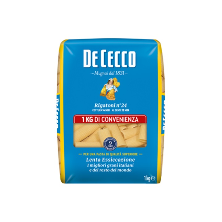 Paste Rigatoni, 1 Kg, De Cecco