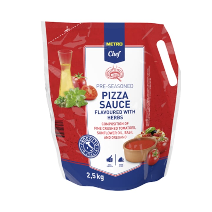 Sos de pizza Asezonat, 2.5 kg, Metro Chef
