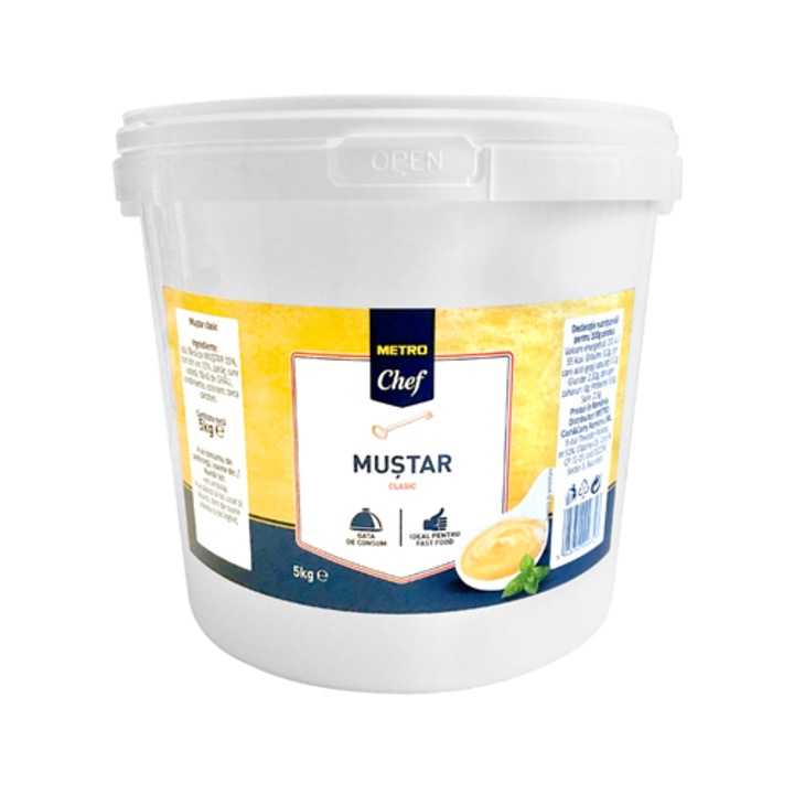 Mustar Clasic Profesional, 5 Kg, Metro Chef
