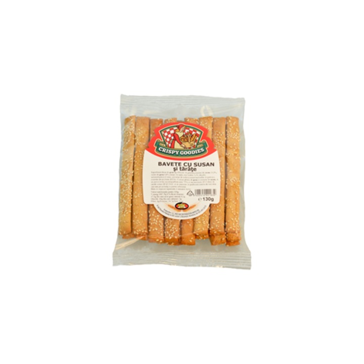 Crispy goodies bavete susan si tarate, 5x 130 g