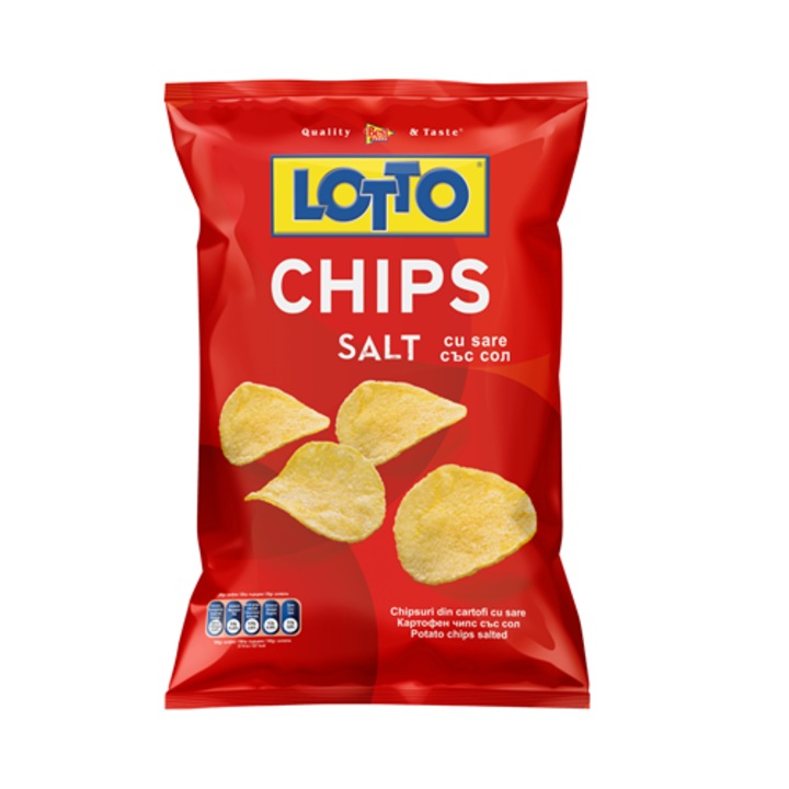 Chips cu Sare, Lotto, 5 x 60 g