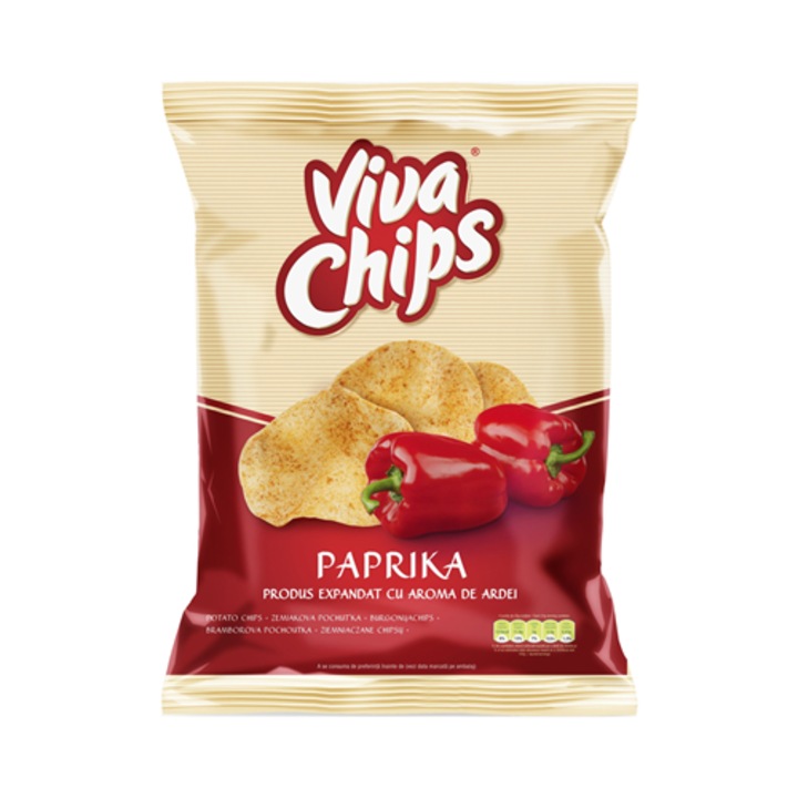 Viva chips ardei 24 x 50 g