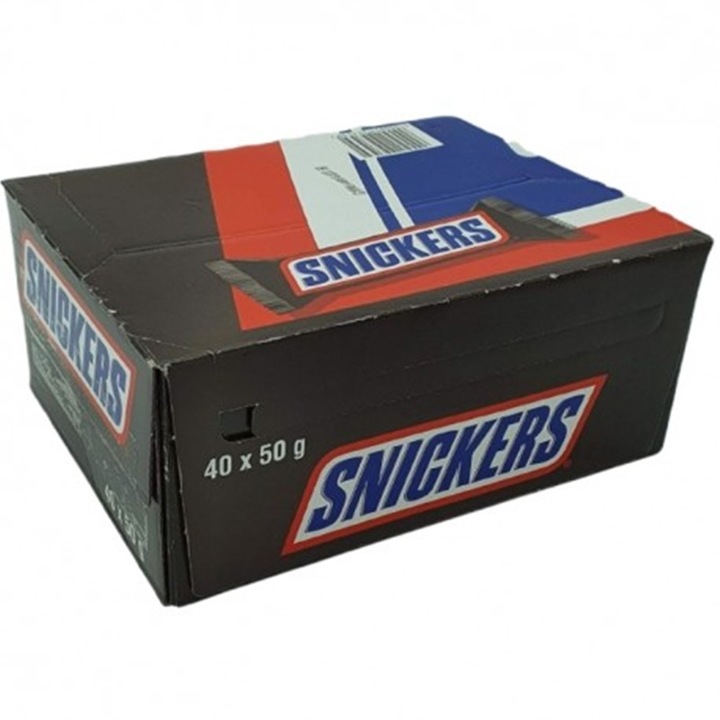 Baton Ciocolata cu Alune si Caramel SNICKERS, 40 de bucati x 50 gr