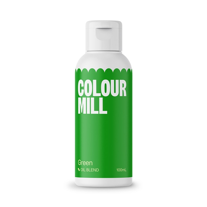Colorant alimentar pe baza de ulei, Verde 100ml, Colour Mill