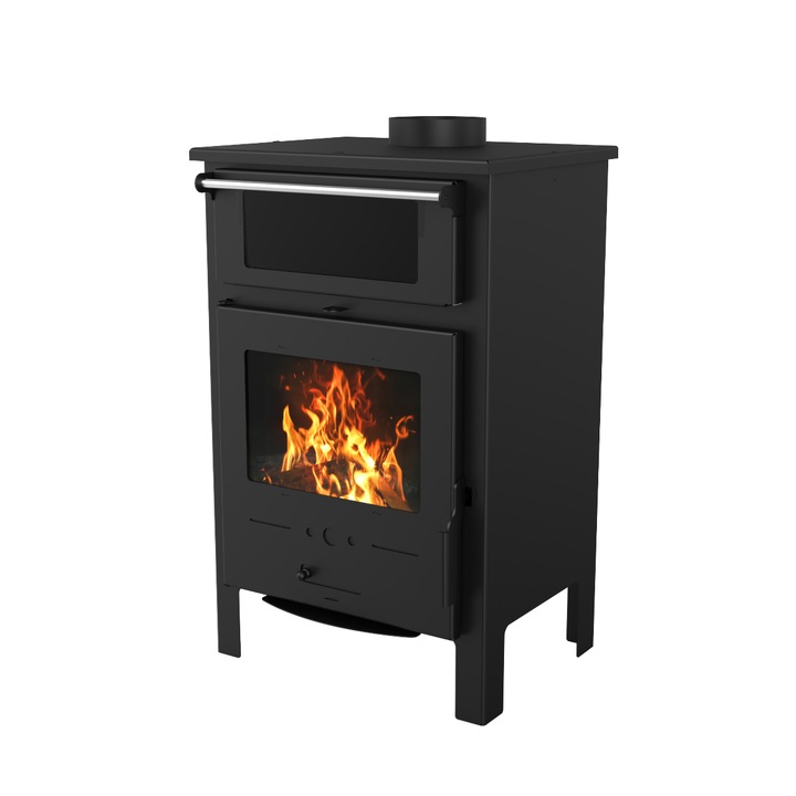 Soba pe lemne Olympus, Art Flame, 9 kW, 892 mm*542 mm*463 mm