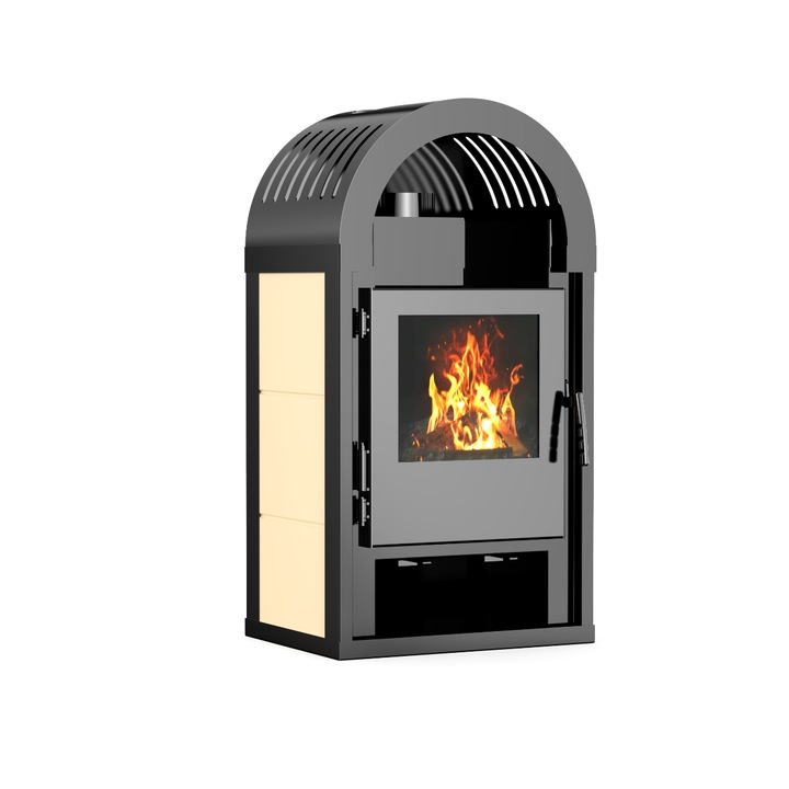 Soba pe lemne Fuego, Art Flame, 10 kW, 1093 mm*547 mm*460,5 mm