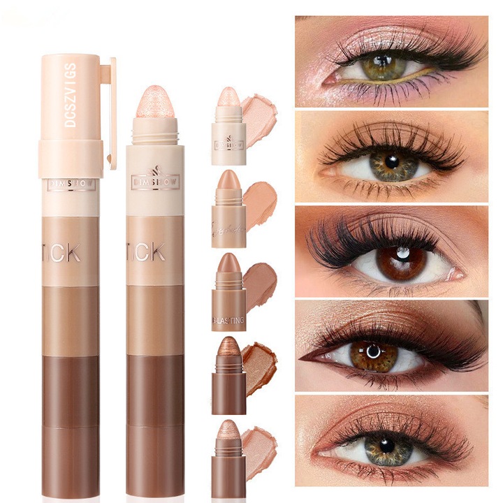 Paleta 5 farduri de pleoape, Lumina inalta, DCSZVIGS®, Aspect stralucitor, 02