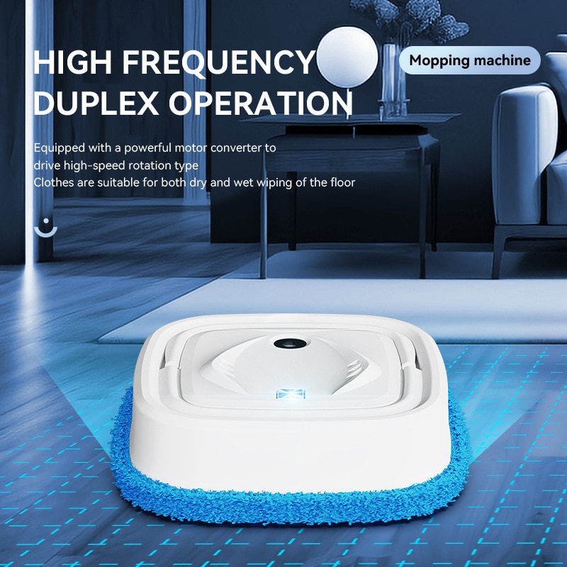 Aspirator robot umed si uscat, 1200mAh, 2 mopuri incluse