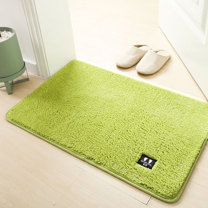Csúszásmentes, puha fürdőszobaszőnyeg, 50x80 cm — kényelem és biztonság minden zuhanyzás után. Zöld