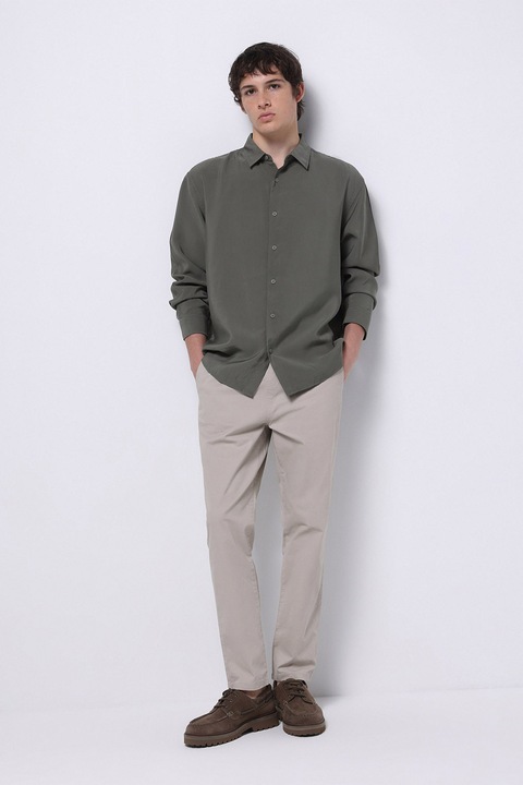 COLIN'S, Pantaloni lungi din amestec de bumbac, Maro taupe deschis