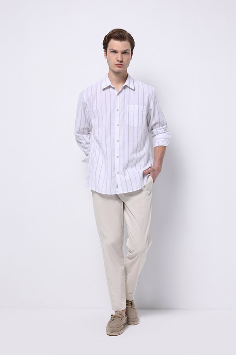 COLIN'S, Pantaloni lungi din amestec de bumbac, Crem