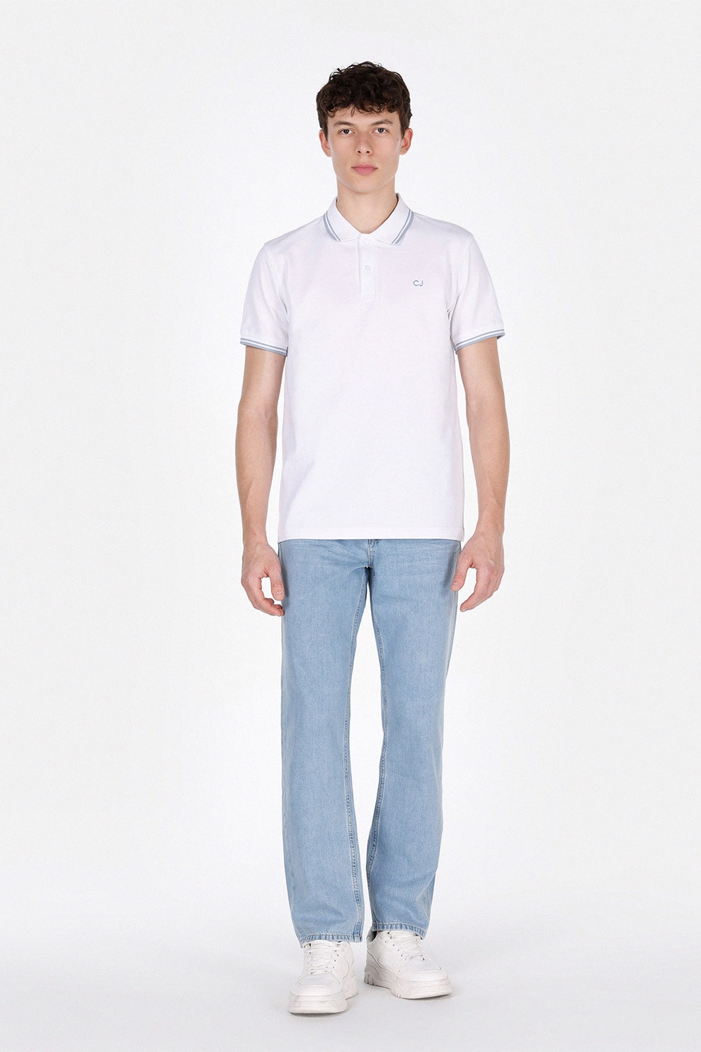 COLIN'S, Blugi drepti, Albastru deschis melange, W38-L32