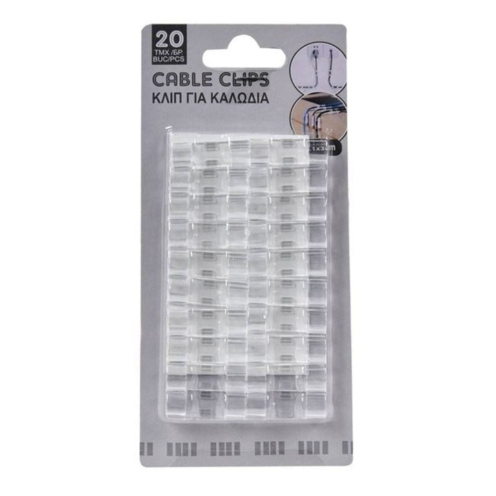 Set carlige autocolante transparente pentru organizare cabluri – ANTBRO® – suport cabluri USB, incarcatoare, casti